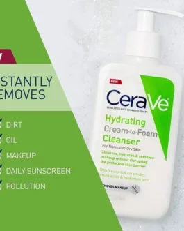 CeraVe Hydrating Cream-to-Foam Cleanser